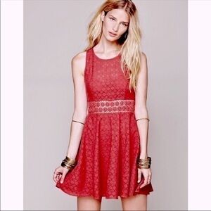 Free People crochet boho festival dress